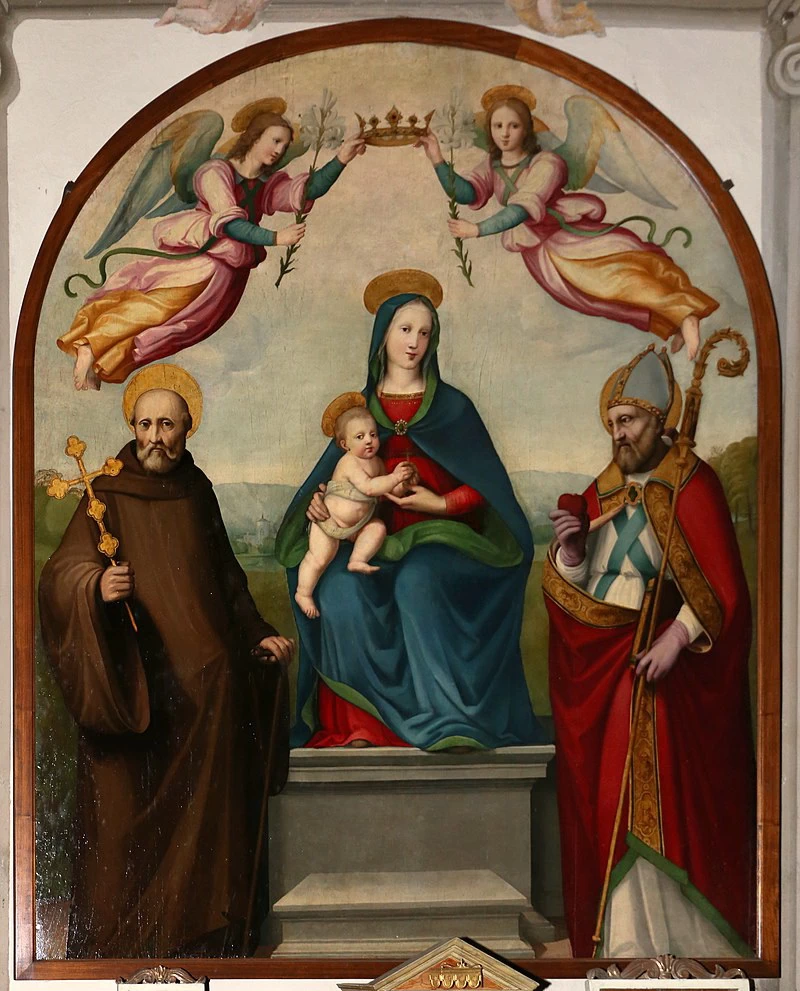 Madonna con Gesù Bambino in trono; San Giovanni Gualberto; Sant'Ignazio di Antiochia - San Pietro a Pitiana
